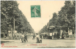 42 SAINT-ETIENNE. Tramway Sur Rails Cours Fauriel 1911 - Saint Etienne