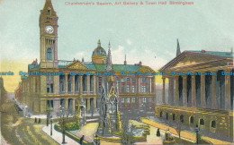 R043530 Chamberlains Square. Art Gallery And Town Hall. Birmingham - World