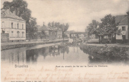 BRUXELLES PONT DU CHEMIN DE FER SUR LE CANAL DE CHARLEROI - Spoorwegen, Stations