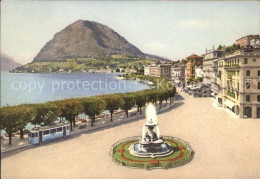 11643651 Lugano TI Riva Vincenzo Vela E Monte San Salvatore Lugano - Autres & Non Classés