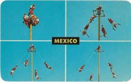 57  -Death -defying Performance Of A Religious Ritual By The World-famous Papantla Flyers -  México - Mexique