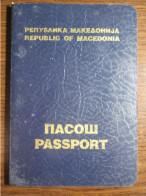 Passport Of Macedonia Expired - Historische Documenten