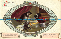 R043547 In Mischief Again. Three Kittens And Fishes. Philco. 1909 - World
