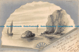 R044832 Old Postcard. Sea And Rocks. Sailing Boats - World