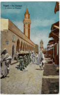 COLONIE - LIBIA - TRIPOLI - VIA BANDEGH - A SINISTRA UNA MOSCHEA - MOSQUE - MILITARI - Vedi Retro - Formato Piccolo - Libia