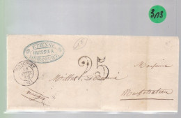 Lettre Dite Précurseurs  Sur  Lettre  1852   Mirecourt  Destination Neufchâteau   Vosges  Taxe 25 - 1849-1876: Periodo Clásico