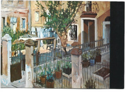 PATIO DEL PUEBLO SECO.- JOSEP SALVADOR GRIFOLL ( BARCELONA, 1942 ) - Paintings