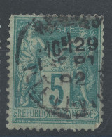 Lot N°83279   N°75, Oblitéré Cachet à Date De RENNES "ILLE Et VILAINE" - 1876-1898 Sage (Type II)