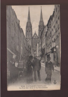 CPA - 63 - Clermont-Ferrand - La Rue Des Gras Et La Cathédrale - Animée - Carte Collée - Clermont Ferrand