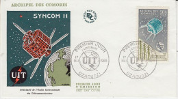 Archipel Des Comores UIT/ITU Syncom II 1v FDC 1965 (OO164) - Oceanië