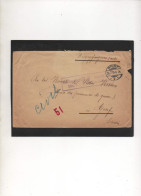 ALLEMAGNE,1915, CORRESP. PRISONNIER DE GUERRE,PFIRT, CENSURE MULHAUSEN (ELS),VIA  CROIX-ROUGE  SUISSE, - Prisoners Of War Mail