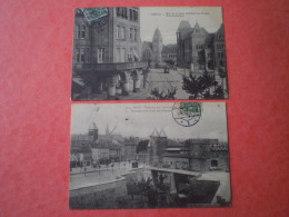 Cartes Franco-allemandes METZ Pour Paray Le Monial, Timbre Et Cachet Allemand. 1913, Postes, Rue De La Gare ... - Metz