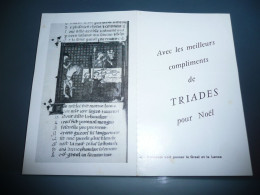 PUBLICITE EDITIONS TRIADES PUBLICATION CHRETIEN DE TROYES PERCEVAL ET LE GRAAL DEUXIEME ET TROISIEME CONTINUATIONS 1968 - Advertising