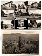 Lot De 8 CP. ALLEMAGNE. (GROSS-ROHRHEIM; HOHENLUFTKURORT Schonwald 1000m. Schwarzwald.MAINZ. Strassenbrucke.MUMMELSEE. B - Colecciones Y Lotes