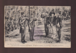 CPA - 05 - Déserteur Italien Extradé - Bersaglier Ramené à La Frontière Et Remis Aux Carabiniers - Carte Collée - Altri & Non Classificati