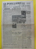 Journal  Le Populaire Du 26 Mai 1945. Guerre Montgomery Franco épuration Truman De Gaulle Pacifique Japon - War 1939-45