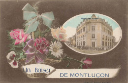 03 - ALLIER - MONTLUCON - Carte Fantaisie Ancienne - "un Baiser De" - 10287 - Montlucon