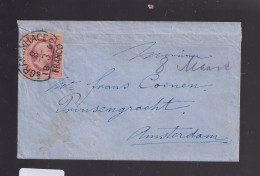 Nederland  NVPH Nr 2 Uit 1860 Op BRIEFOMSLAG Gelopen Van Halfrondstempel 's-GRAVENHAGE Naar  AMSTERDAM (12.405) - Lettres & Documents