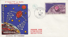 Archipel Des Comores Telstar 1v FDC 1962 (OO165) - Oceanía