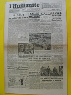 Journal  L'Humanité Du 7 Juin 1945. Guerre épuration Laval Wagner Corps D'Hitler Belsen Japon Colmar Charpentier - Guerre 1939-45