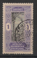 DAHOMEY - 1913-17 - N°YT. 43 - Cocotier 1c Violet - Oblitéré / Used - Used Stamps