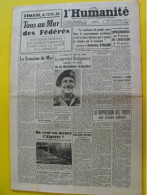 Journal  L'Humanité Du 26 Mai 1945. Guerre MOntgomery Staline Franco Churchill Pétain Molotov - Weltkrieg 1939-45