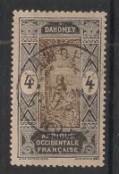 DAHOMEY - 1913-17 - N°YT. 45 - Cocotier 4c Noir - Oblitéré / Used - Used Stamps