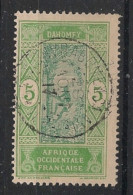 DAHOMEY - 1913-17 - N°YT. 46 - Cocotier 5c Vert-jaune - Oblitéré / Used - Oblitérés