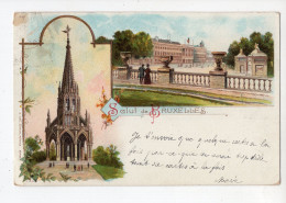 466 - Salut De BRUXELLES    *litho*1897* - Monumenti, Edifici
