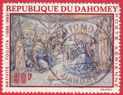 N° Yvert & Tellier 93 - Rép. Du Dahomey (Poste Aérienne) (1968) (Oblitéré) (Peint. Religieuse) - La Nativité De Fouijta - Bénin – Dahomey (1960-...)