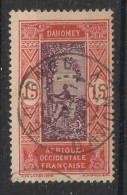 DAHOMEY - 1913-17 - N°YT. 48 - Cocotier 15c Brun-orange - Oblitéré / Used - Oblitérés