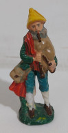 I117179 Pastorello Presepe - Statuina In Celluloide - Musicante - Cm 6 - Presepi