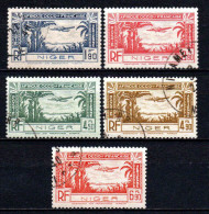 Niger  - 1940 - Avions - PA 1 à 5 - Oblit - Used - Oblitérés