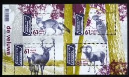 PAYS BAS NEDERLAND YT BF BLOC FEUILLET 82 ** MNH - FAUNE DE LA VELUWE CERF DEER STAG RENARD FOX PIC VERT MOUFLON - Ungebraucht