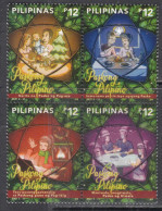 2021 Philippines Christmas Noel Nurses Health Complete Block Of 4  MNH - Filippine