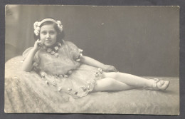 WOMAN YOUNG GIRL  JEUNE FILLE DRESS FASHION, REAL OLD  PHOTO - Mujeres