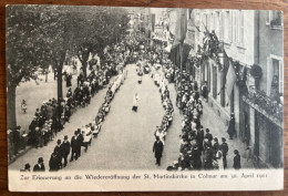 Colmar - Erinnerung Wiedereröffnung Der St. Martinskirche Am 30. April 1911 - Ed. Jul. Manias - Colmar