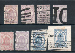 Lot De Timbres Journaux -n 1 -2x2 -7x4 -9 X -1 No 2 Touché -no 7 Un Neuf -8 Timbres -cote Plus De 1200e - Periódicos