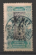 DAHOMEY - 1913-17 - N°YT. 57 - Cocotier 1f Vert Et Noir - Oblitéré / Used - Oblitérés