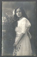 WOMAN YOUNG GIRL  JEUNE FILLE DRESS FASHION, REAL OLD  PHOTO, ATELIER WOLLNER OSIJEK - Vrouwen