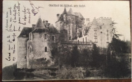 Cpa 24 Dordogne, Château De Fayrac ( Feyrac) Près Sarlat, éd Guiraud, écrite En 1905 - Sonstige & Ohne Zuordnung