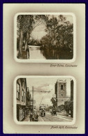 Ref 1651 - Super Early Double View Postcard - River Colne & North Hill Colchester - Essex - Colchester