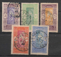 DAHOMEY - 1922 - N°YT. 61 à 65 - Série Complète - Oblitéré / Used - Oblitérés