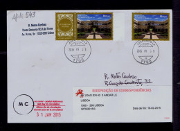 Sp10543 PORTUGAL Gulbenkian +vignette Pmk Last Day Circulation 31-01-2015 VERY RARE /AGA KHAN Ismaeli Comunidad Jubileu - Otros & Sin Clasificación