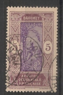 DAHOMEY - 1922 - N°YT. 61 - Cocotier 5c Brun-lilas - Oblitéré / Used - Gebraucht