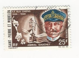 SPM-1968 -Célébrités. Amiral Gauchet - N° 383 Oblitéré - Usados