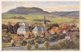 Die Rhön Nach Aquarellen Von P.Schmiegelow Nr.14 Gersfeld Mit Feldberg - Altri & Non Classificati