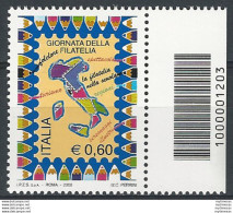 2008 Italia 22° Giornata Della Filatelia Codice A Barre MNH Unif. 3109cb - Andere & Zonder Classificatie