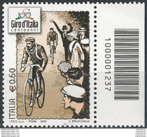 2009 Italia 100° Giro D'Italia Codice A Barre MNH Unif. 3141cb - Other & Unclassified