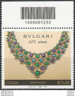 2009 Italia Bulgari Codice A Barre MNH Unif. 3133cb - Altri & Non Classificati